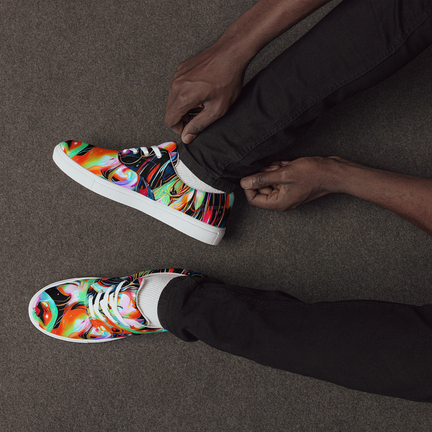 Men's Lace-Up Canvas Shoes - Viveros Vortex