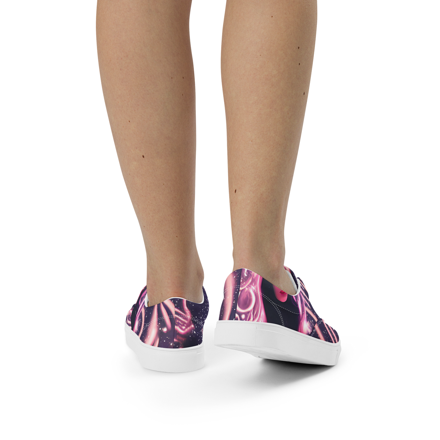 Women's Lace-Up Canvas Shoes - Stardust Siren