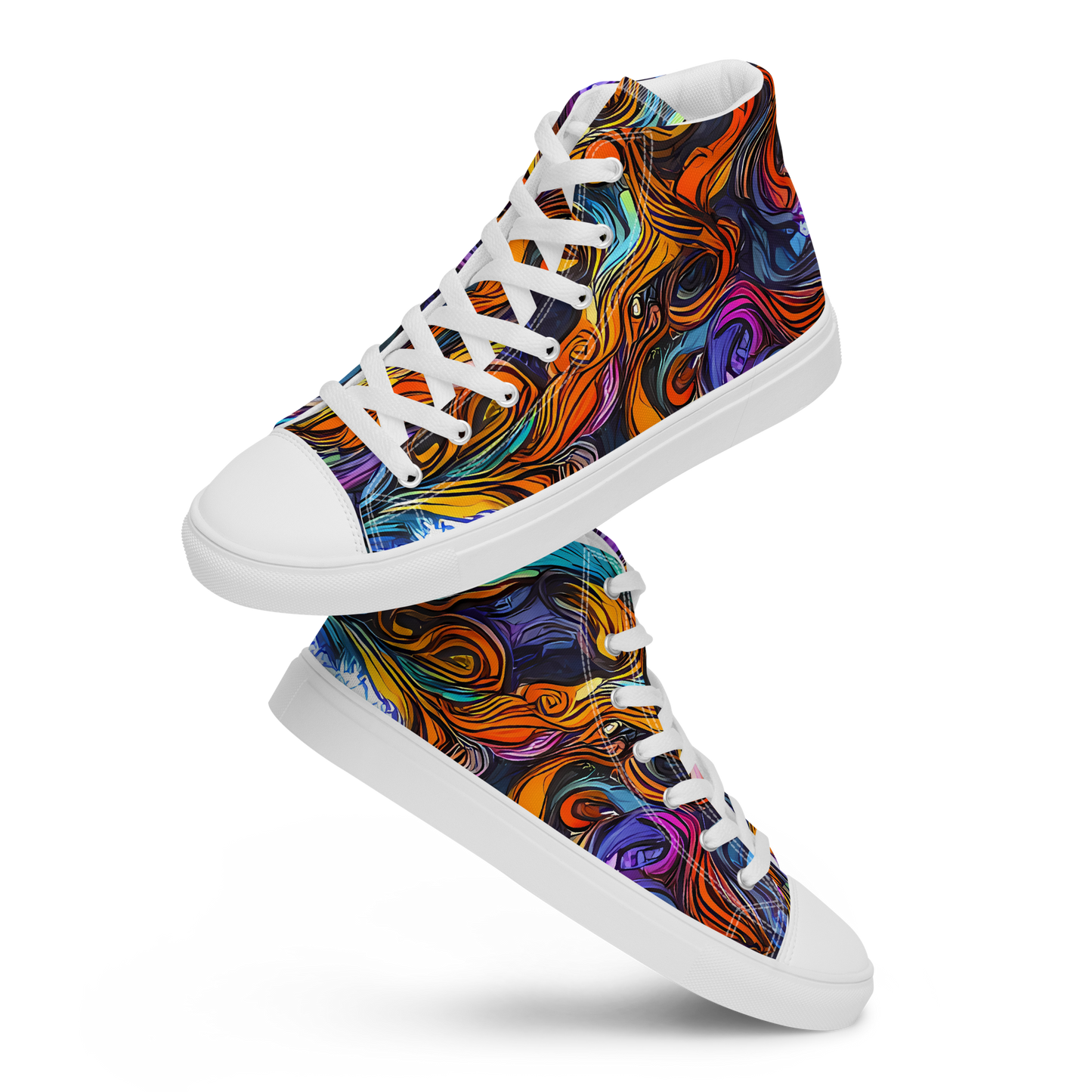 Women's High Top Canvas Shoes - Guiard's Whirl
