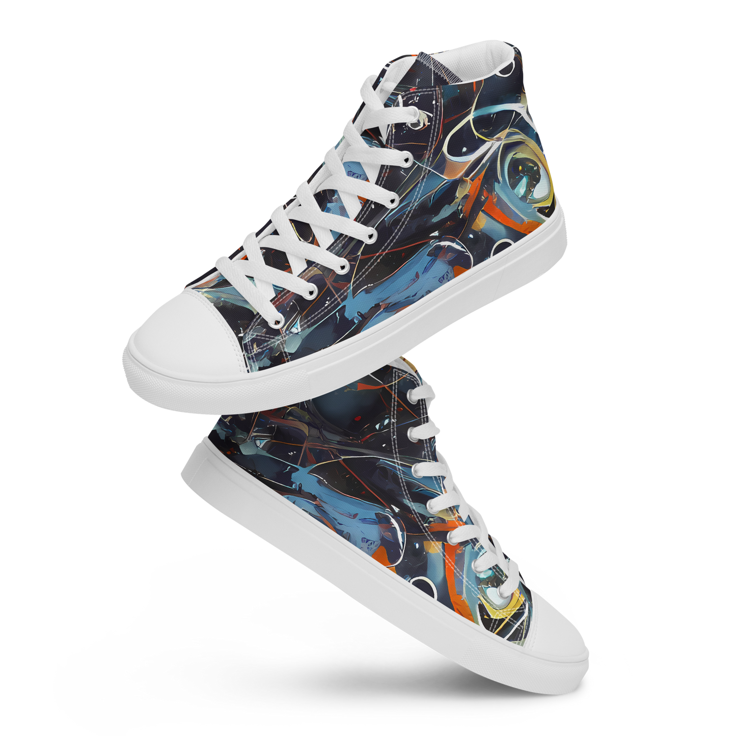 Women's High Top Canvas Shoes - Neo-Splash Labyrinth