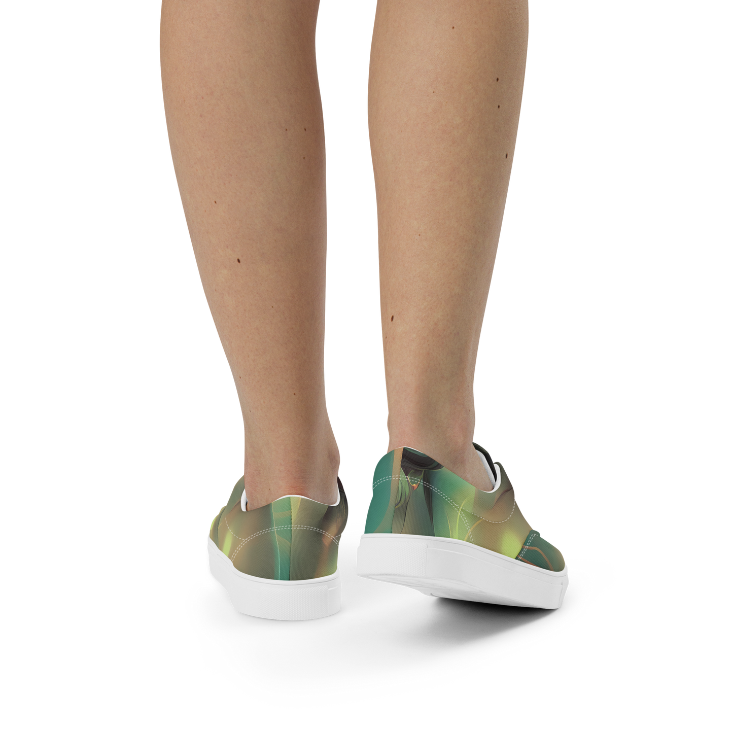 Women's Lace-Up Canvas Shoes - Spectral Whisper