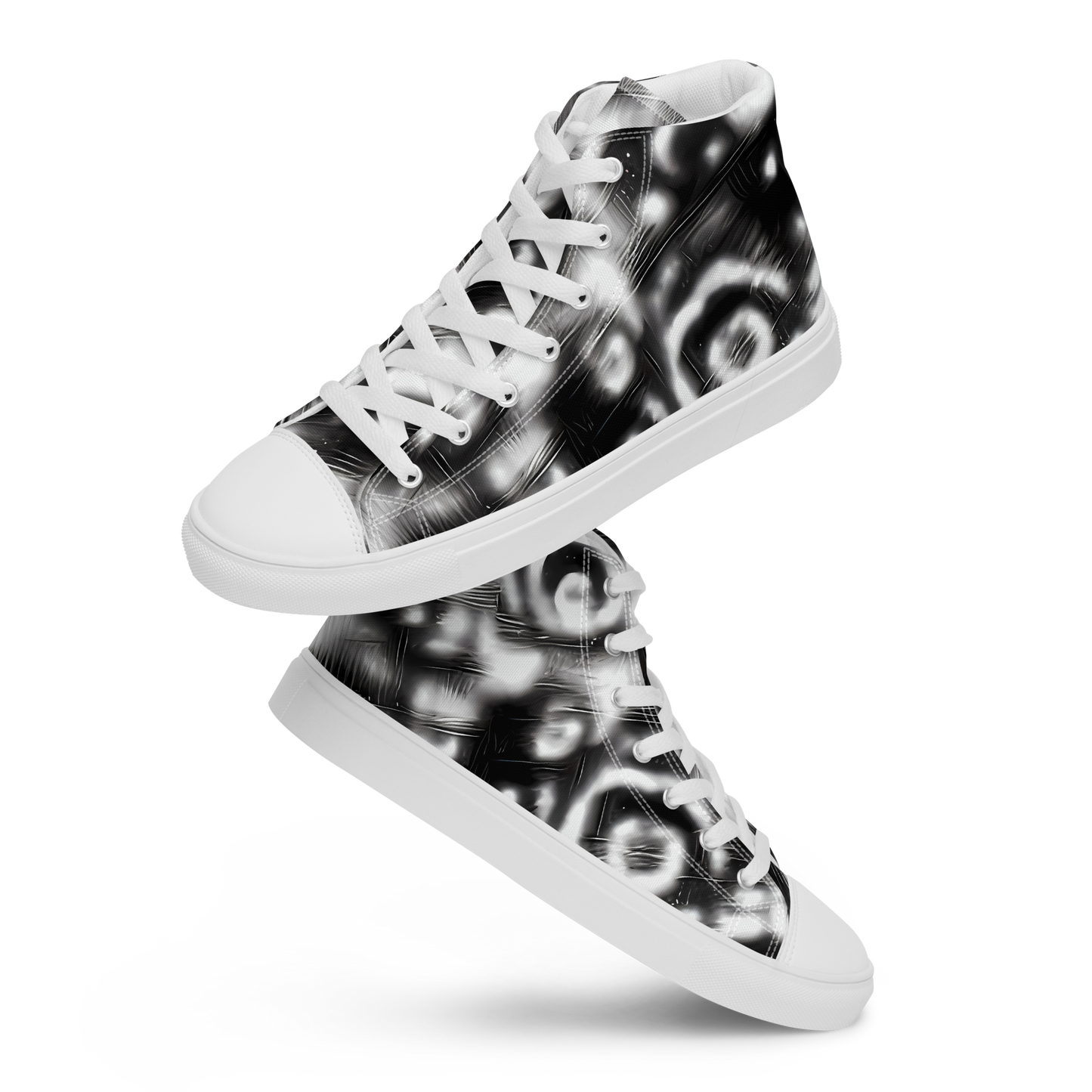 Men's High Top Canvas Shoes - Bernhard Swirl