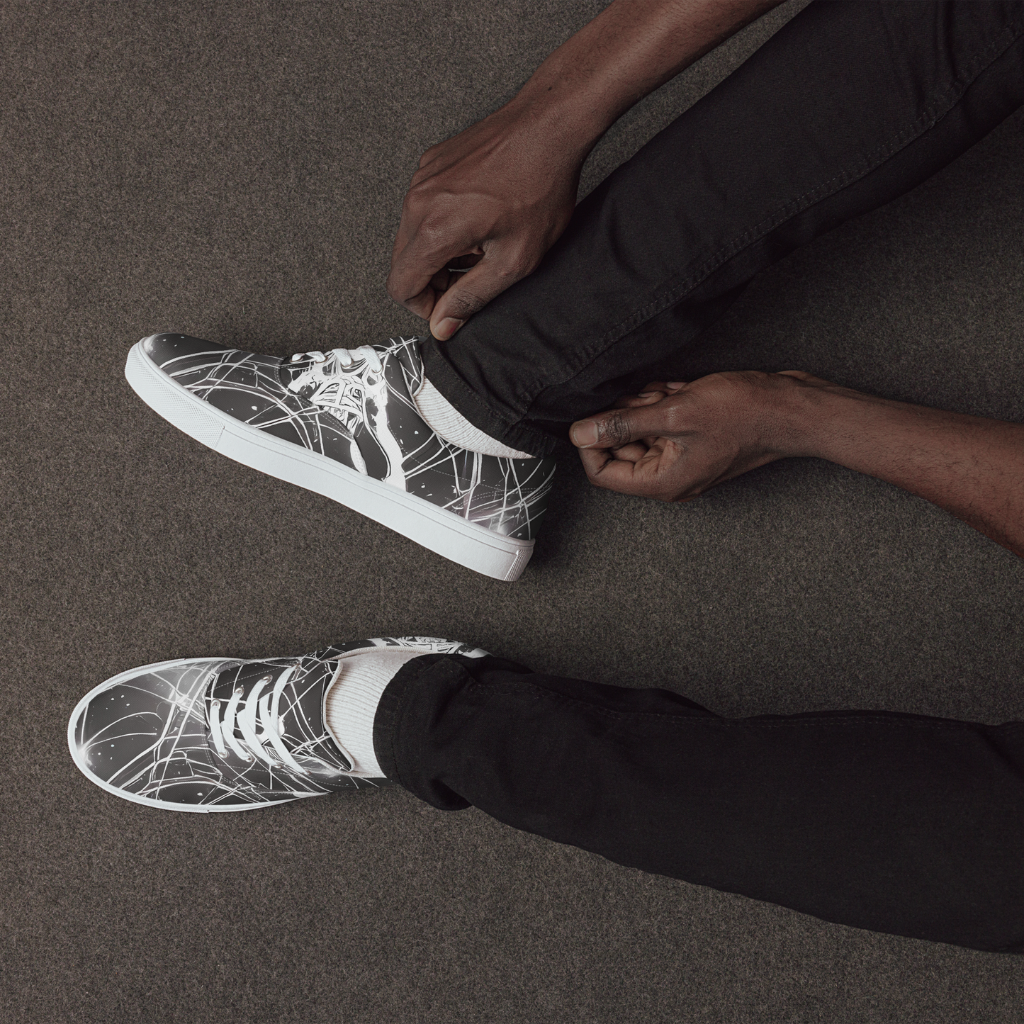 Men's Lace-Up Canvas Shoes - Void Weavers