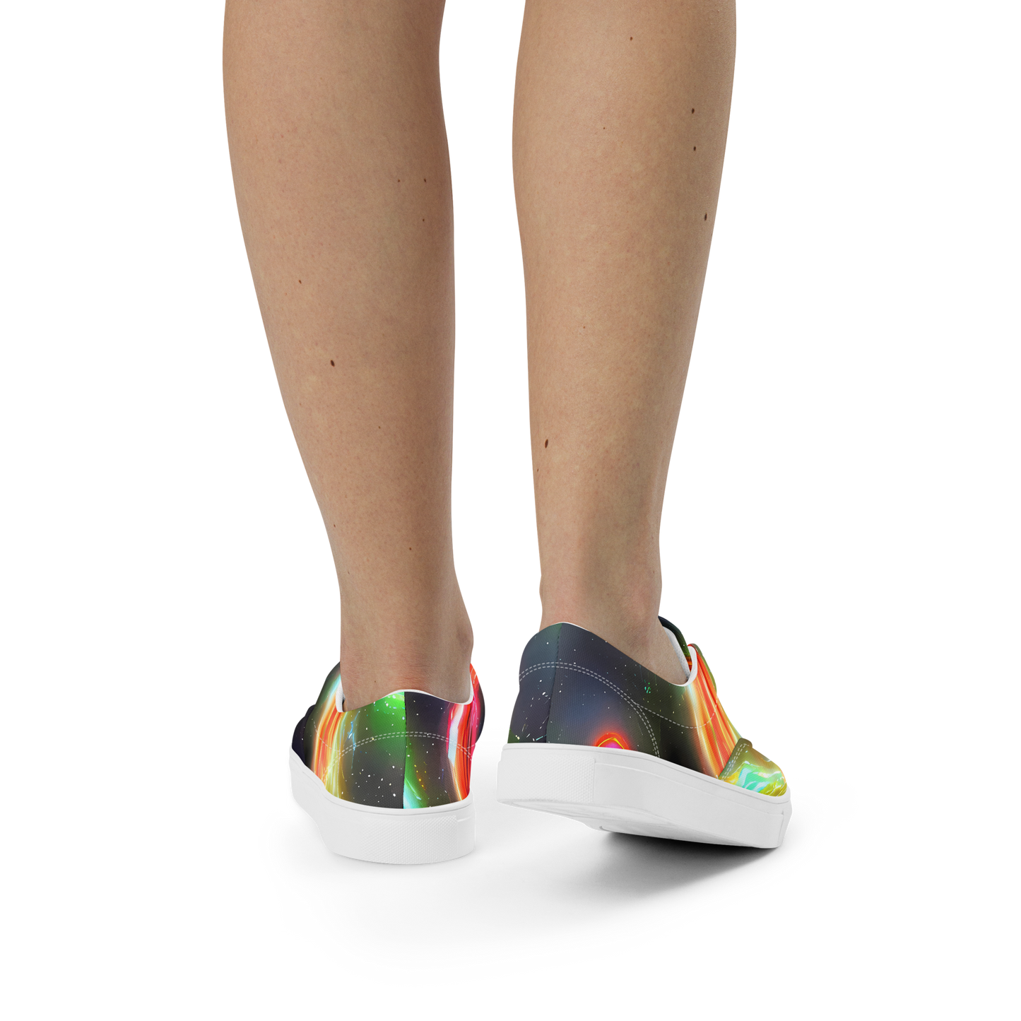 Women's Lace-Up Canvas Shoes - Sherwood Swirl