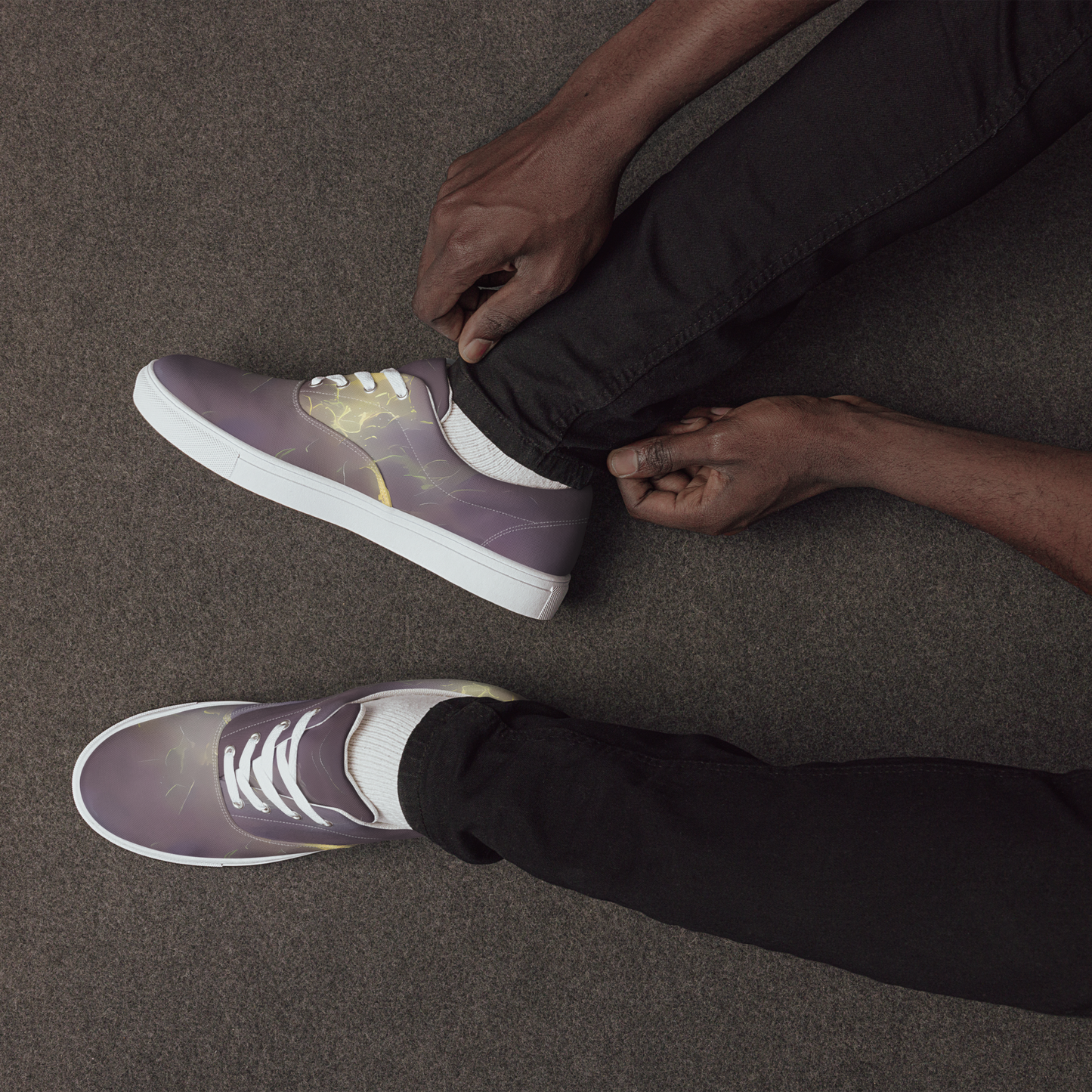 Men's Lace-Up Canvas Shoes - Stormy Muse