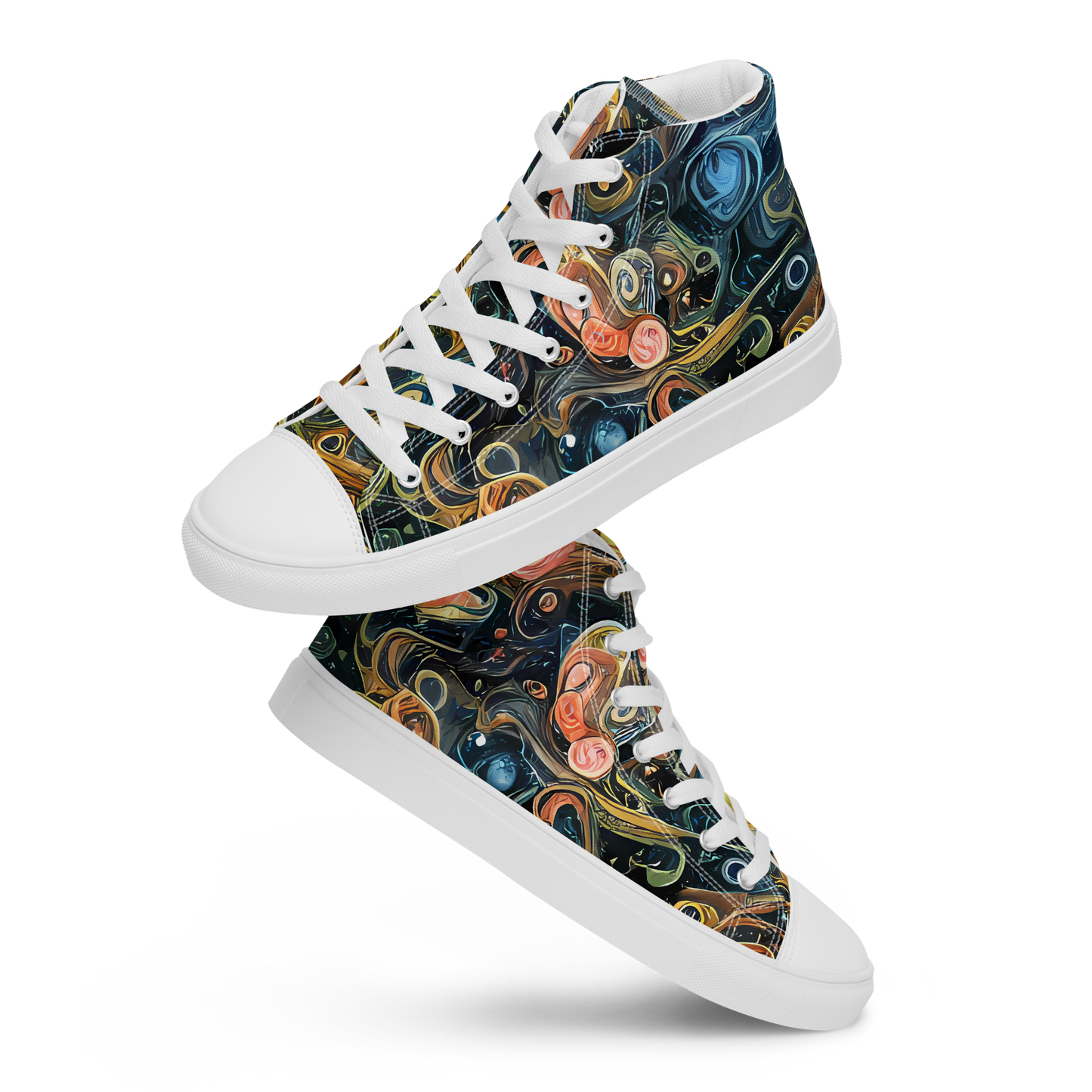 Women's High Top Canvas Shoes - Wild Cosmos