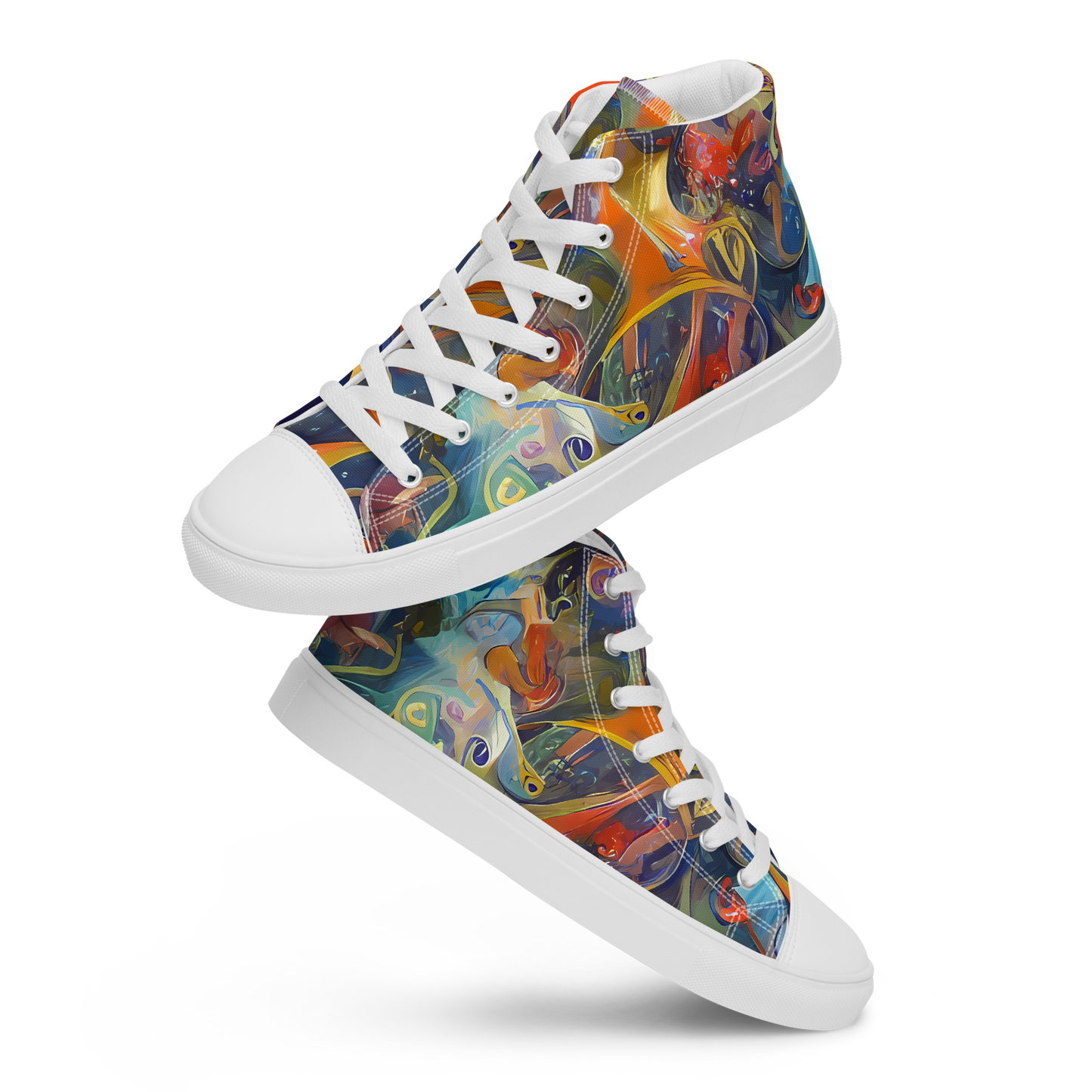 Women's High Top Canvas Shoes - Spectral Swathe