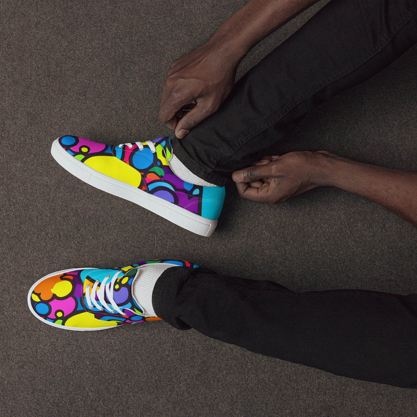 Men's Lace-Up Canvas Shoes - Pop Playland