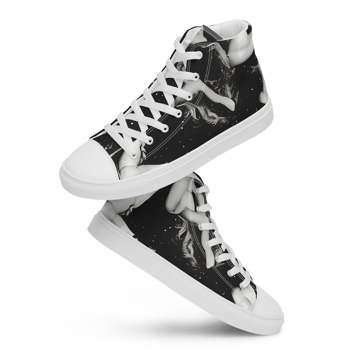 Men's High Top Canvas Shoes - Galactic Vogue