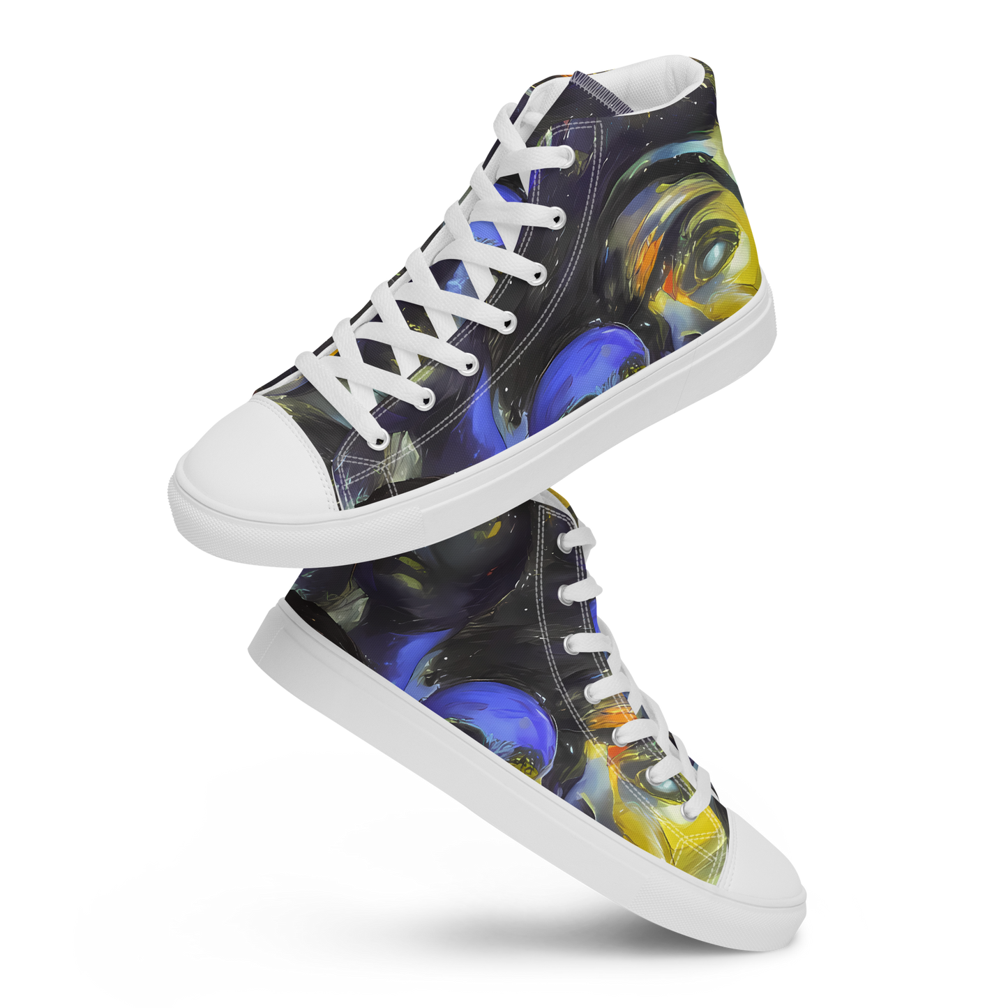 Men's High Top Canvas Shoes - Corinthian Gaze
