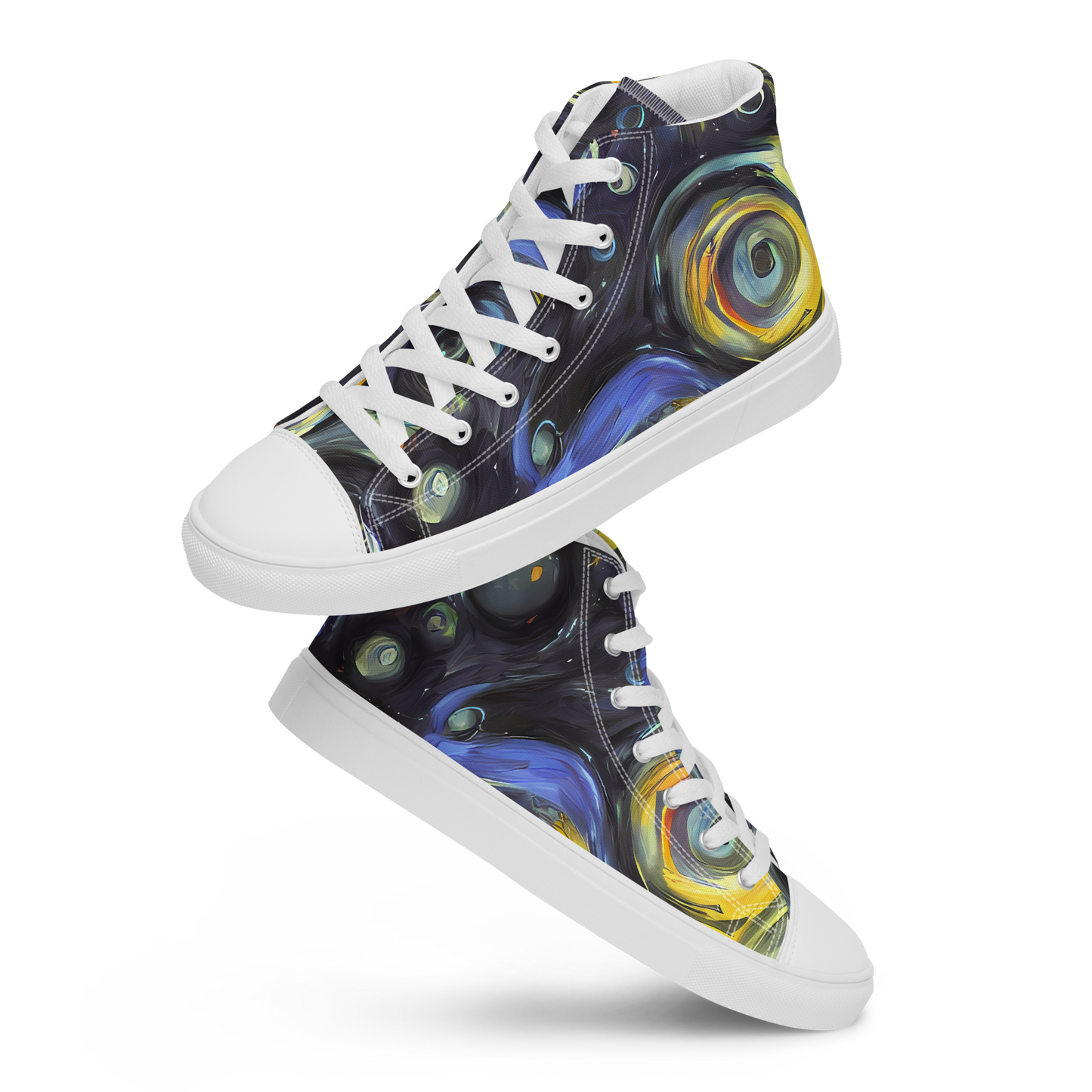 Women's High Top Canvas Shoes - Corinthian Swirl