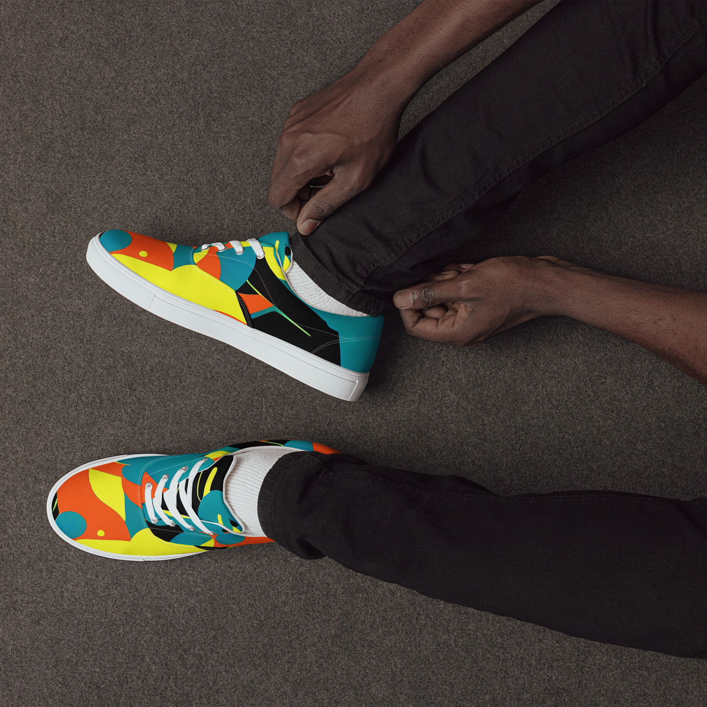 Men's Lace-Up Canvas Shoes - Gerace Jive