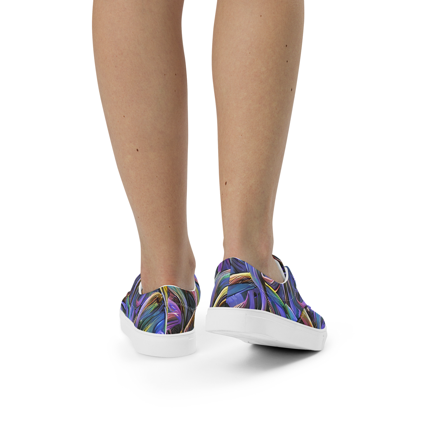 Women's Lace-Up Canvas Shoes - Tanning Twirl