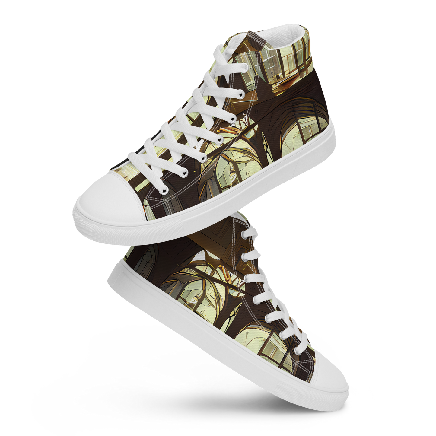 Women's High Top Canvas Shoes - Dutch Perspective