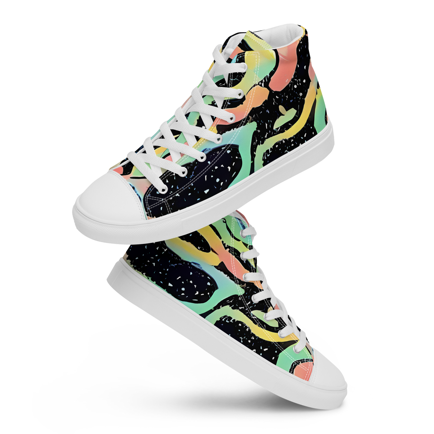 Men's High Top Canvas Shoes - Mcguire Wavelength