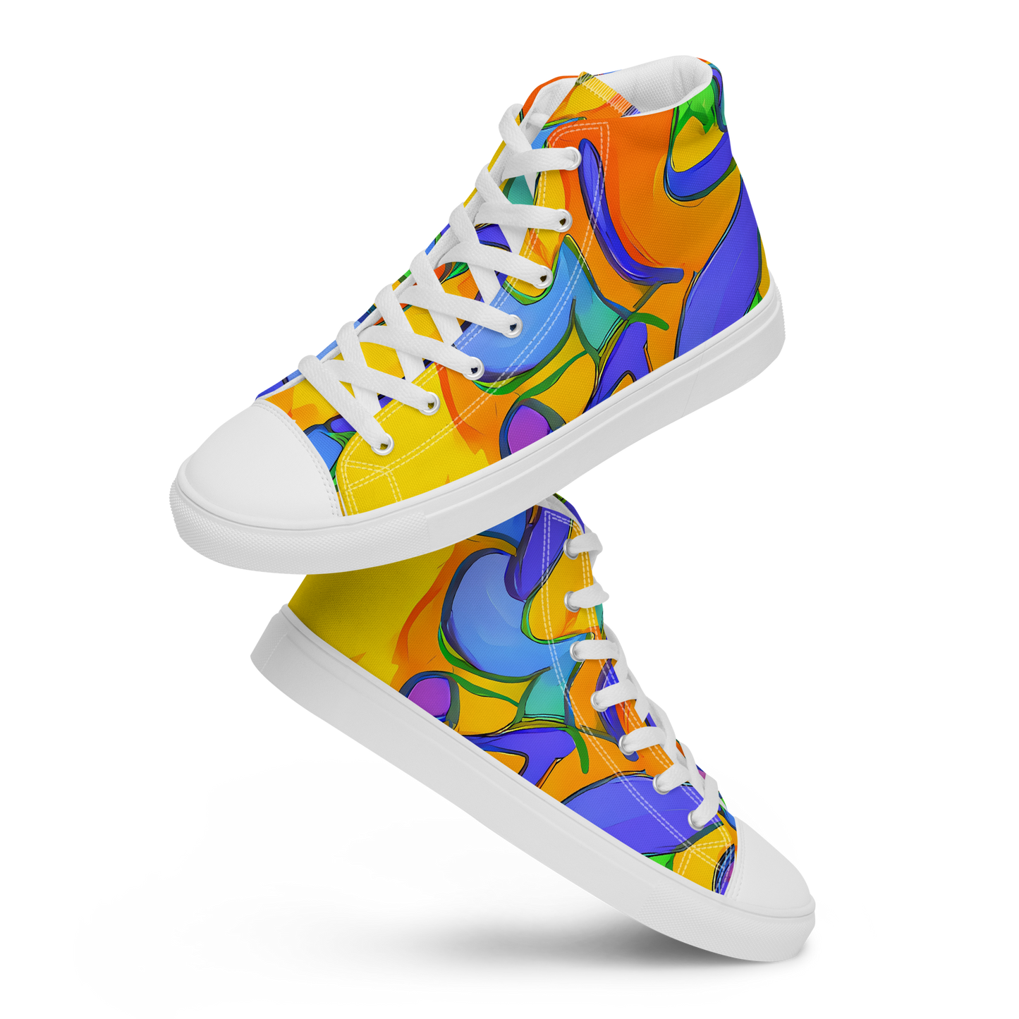 Women's High Top Canvas Shoes - Joffe Swirl