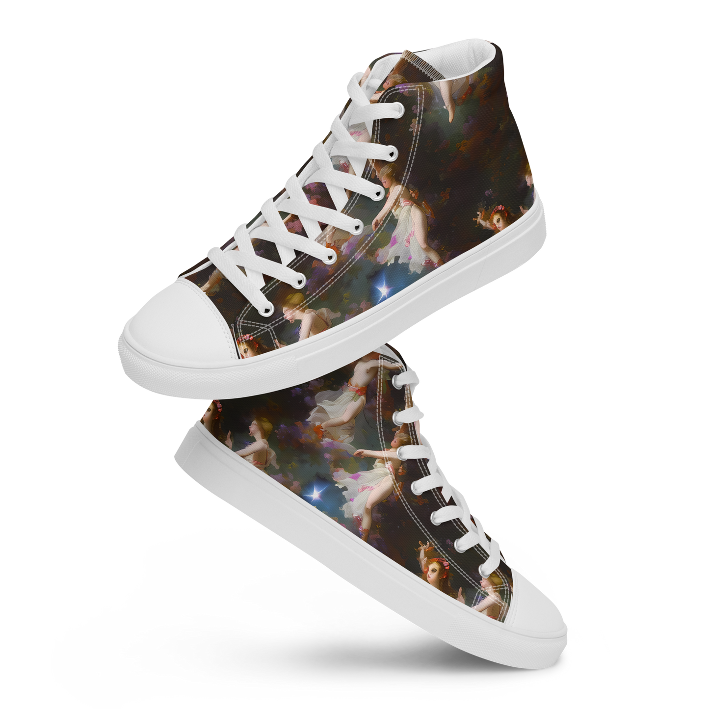 Men's High Top Canvas Shoes - Winterhalter Whimsy