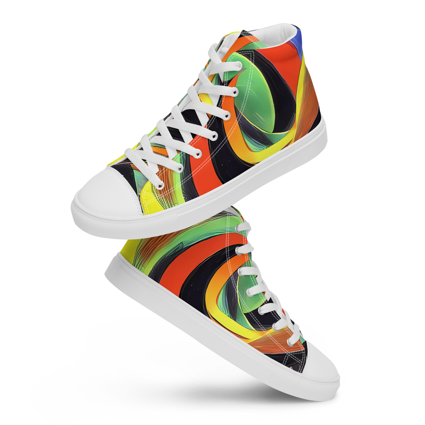 Men's High Top Canvas Shoes - Tenggren Whirl