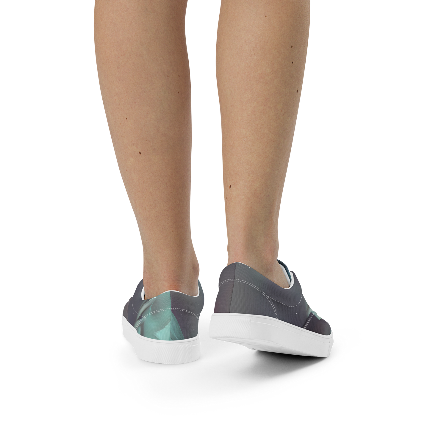 Women's Lace-Up Canvas Shoes - Surreal Dreams