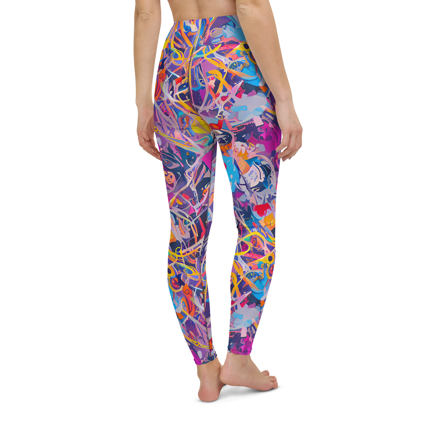 Yoga Leggings - Vibrant Fusion