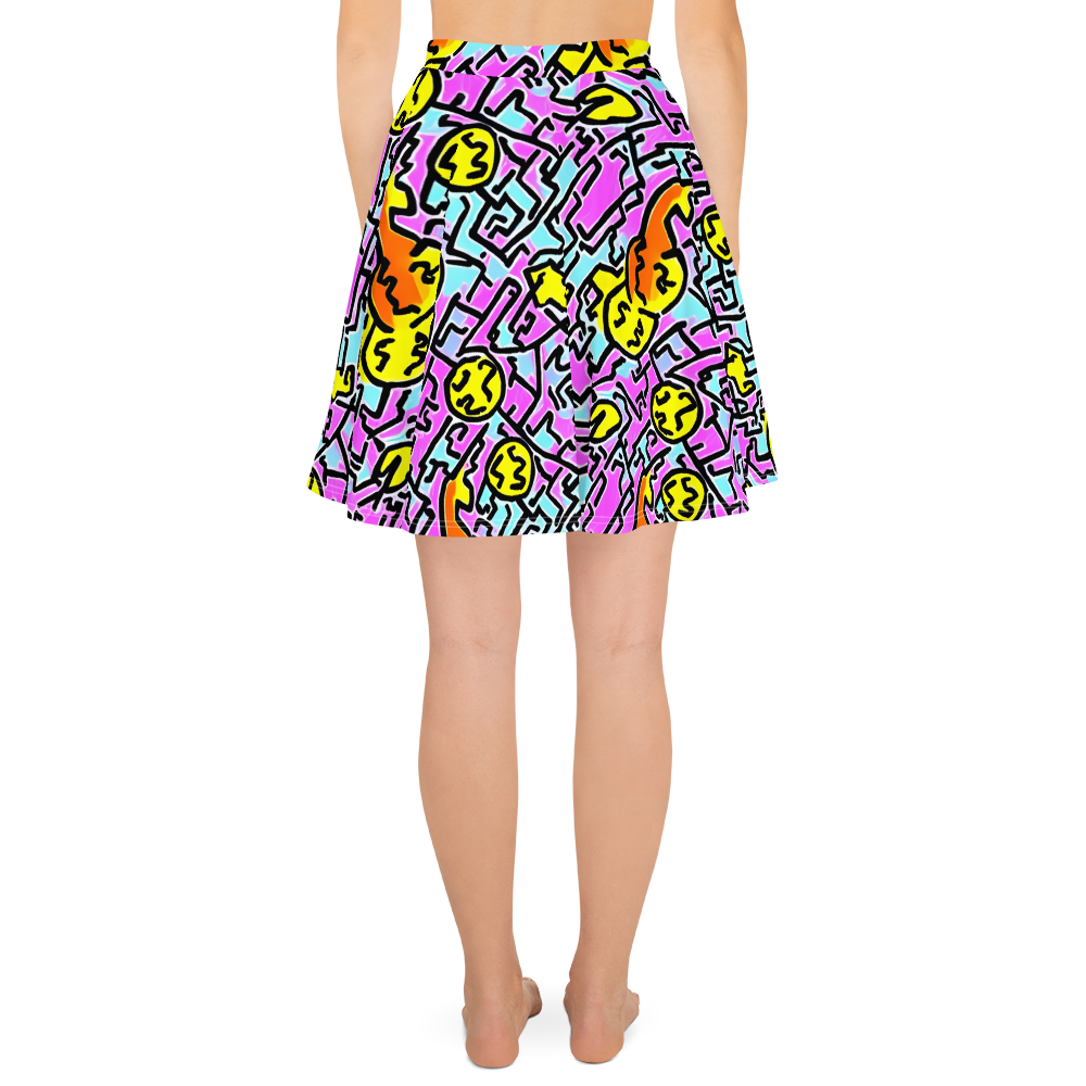 Skater Skirt - Punk Doodles