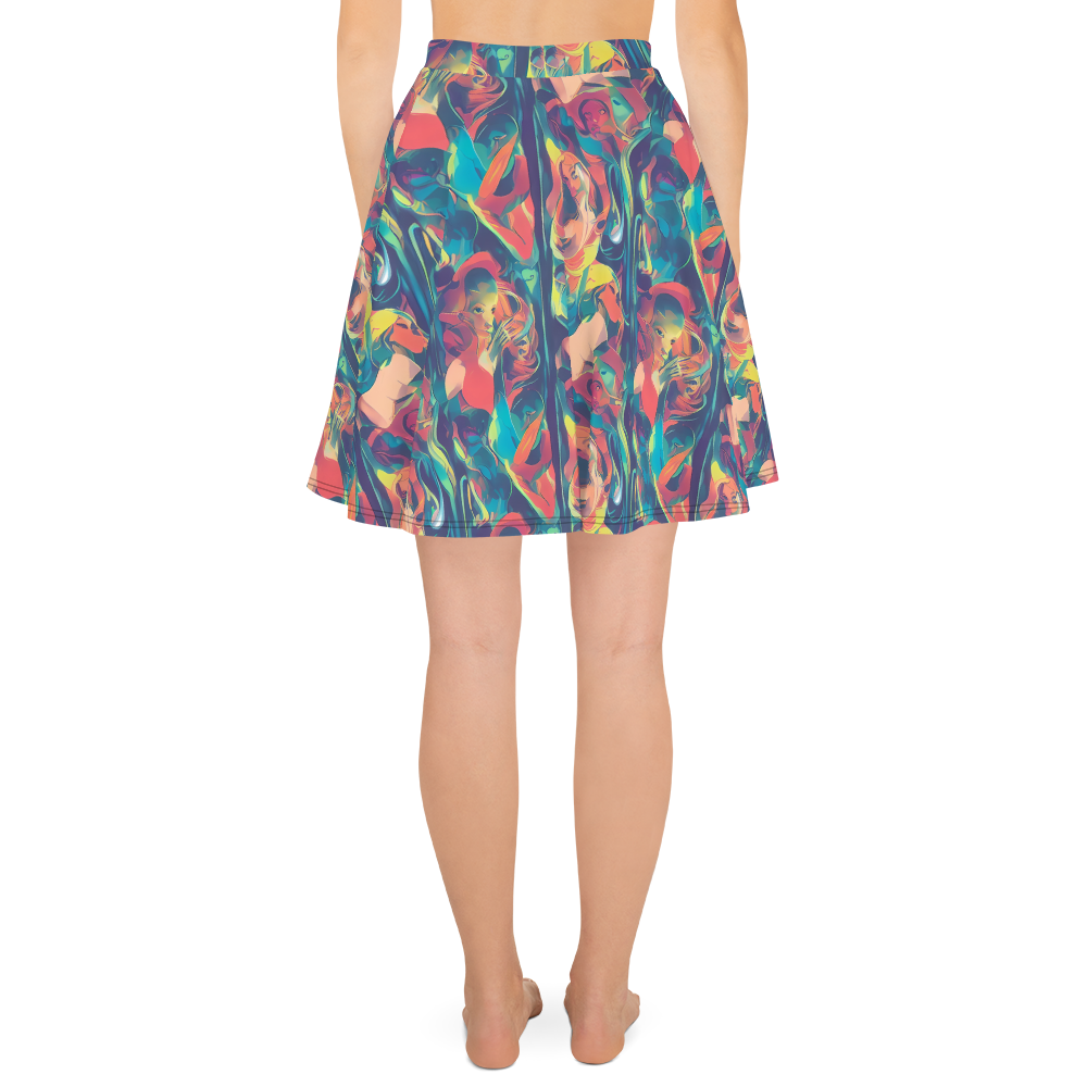 Skater Skirt - Neon Aurora