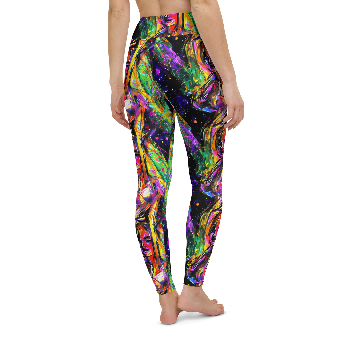 Yoga Leggings - Galactic Flamenco