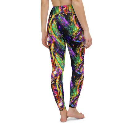 Yoga Leggings - Galactic Flamenco