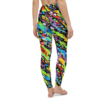 Yoga Leggings - Pollock Pulse