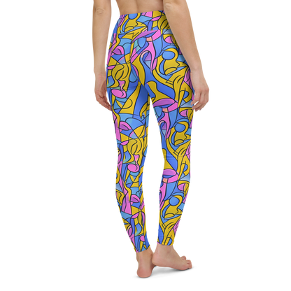 Yoga Leggings - Cosmic Curves