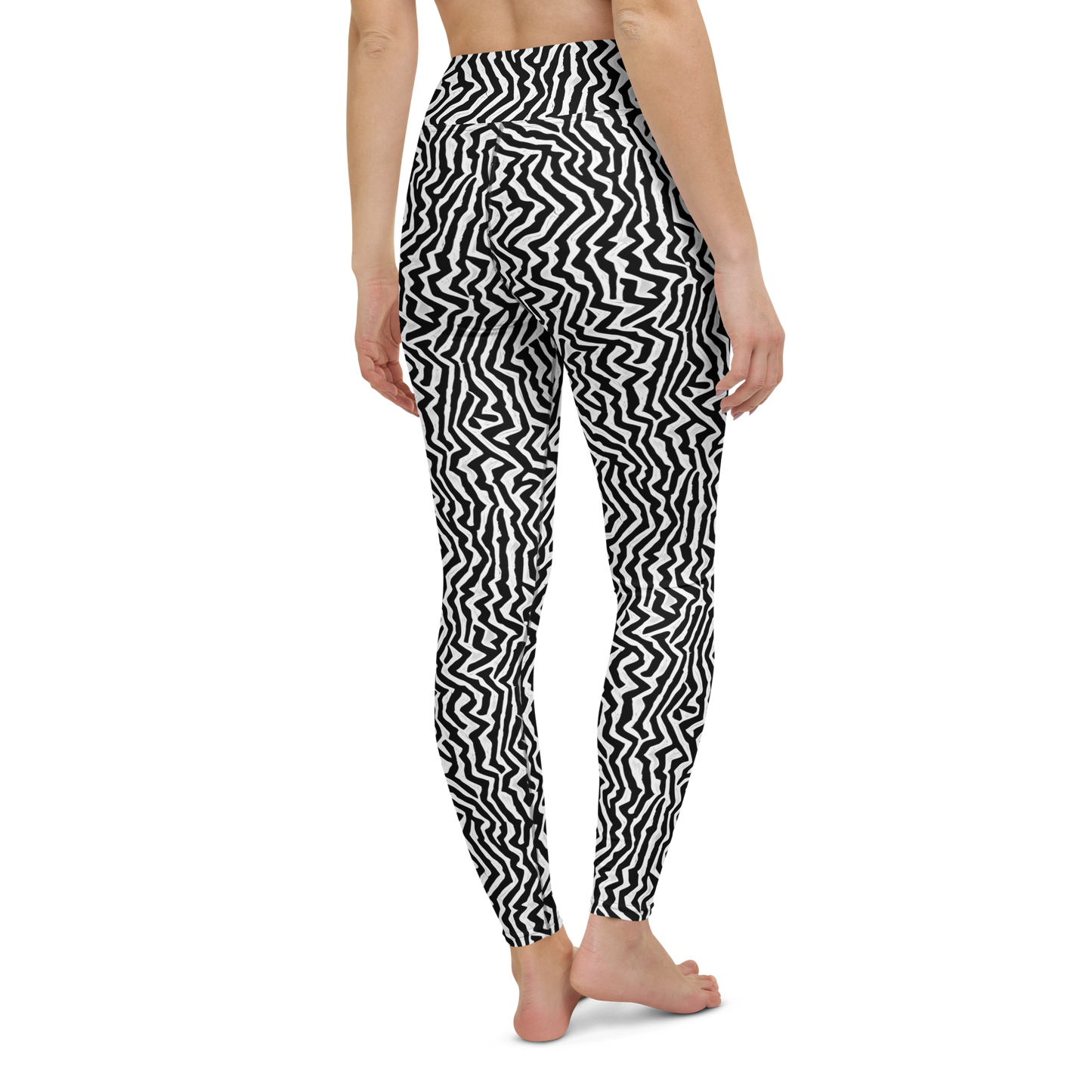 Yoga Leggings - Static Swirl