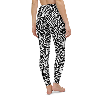 Yoga Leggings - Static Swirl