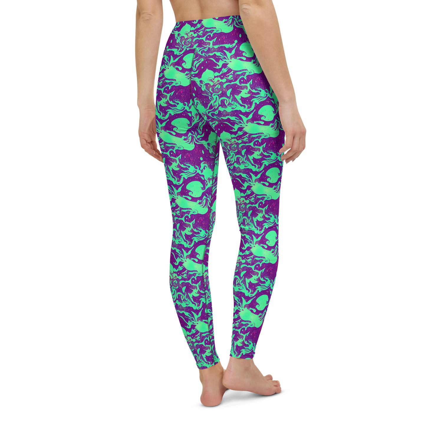 Yoga Leggings - Alien Ripples