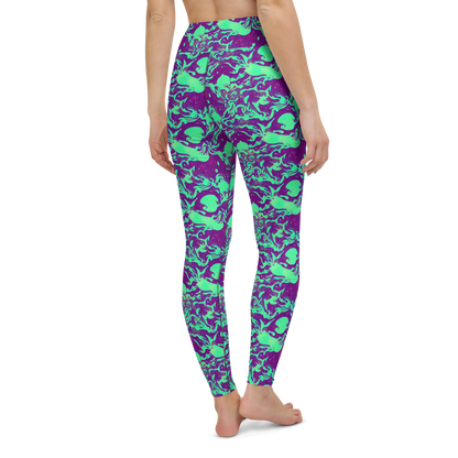 Yoga Leggings - Alien Ripples