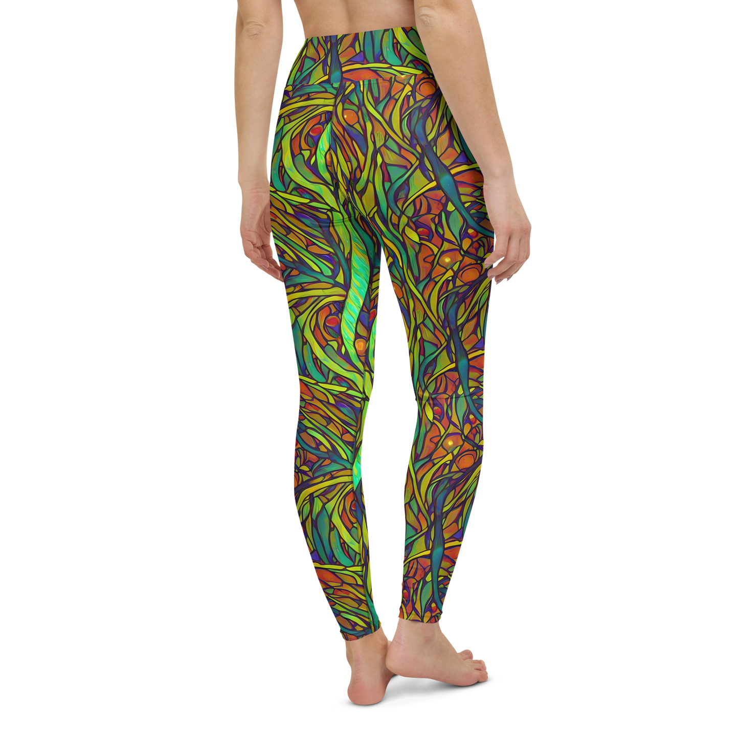 Yoga Leggings - Cosmic Garden