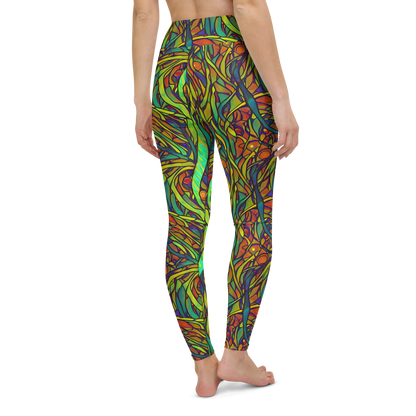 Yoga Leggings - Cosmic Garden