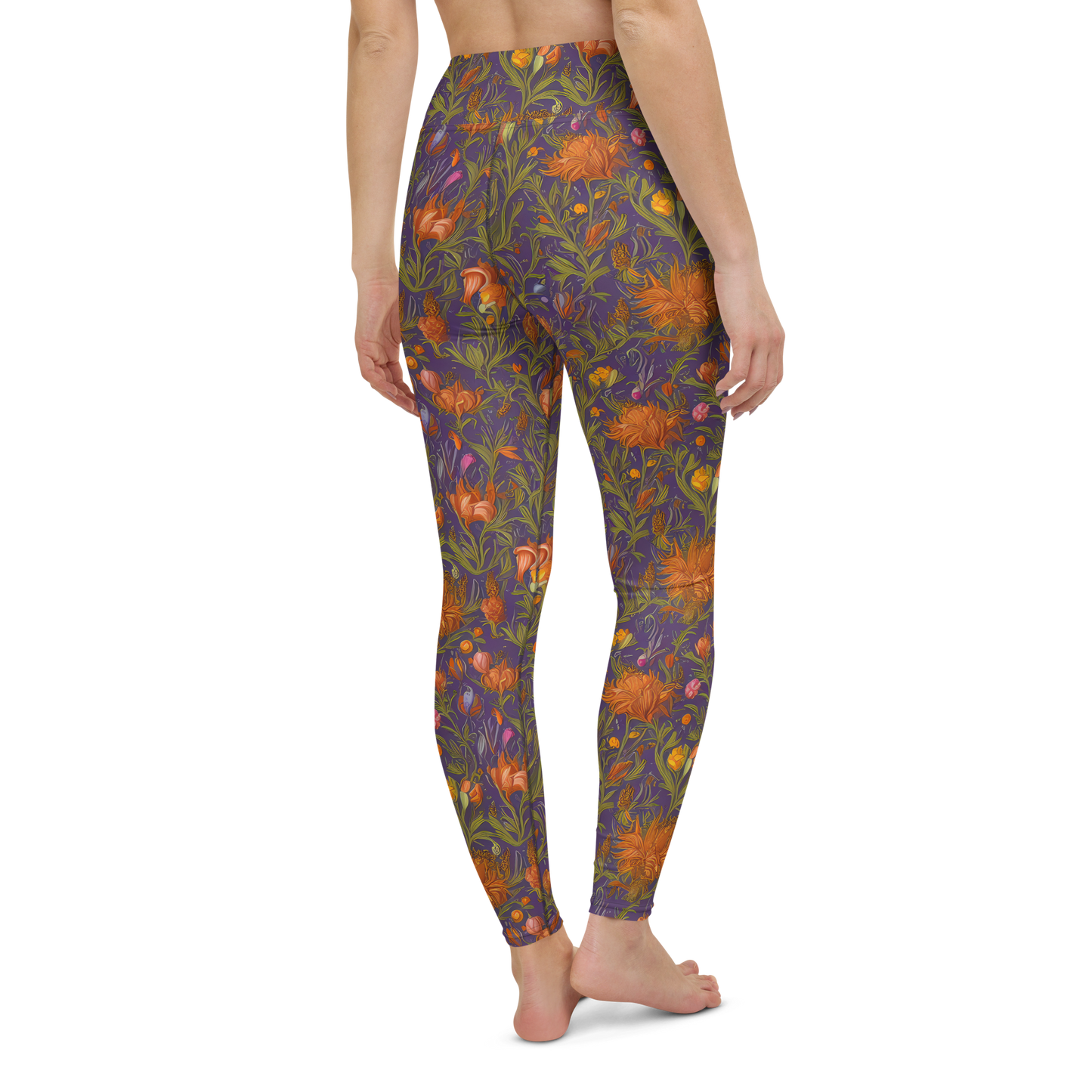 Yoga Leggings - Botanical Nebula