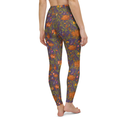 Yoga Leggings - Botanical Nebula