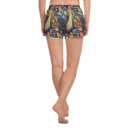 Women’s Athletic Shorts - Cosmic Scream