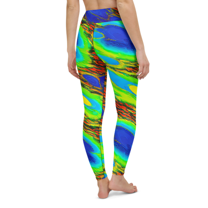 Yoga Leggings - Hodgkin's Blaze