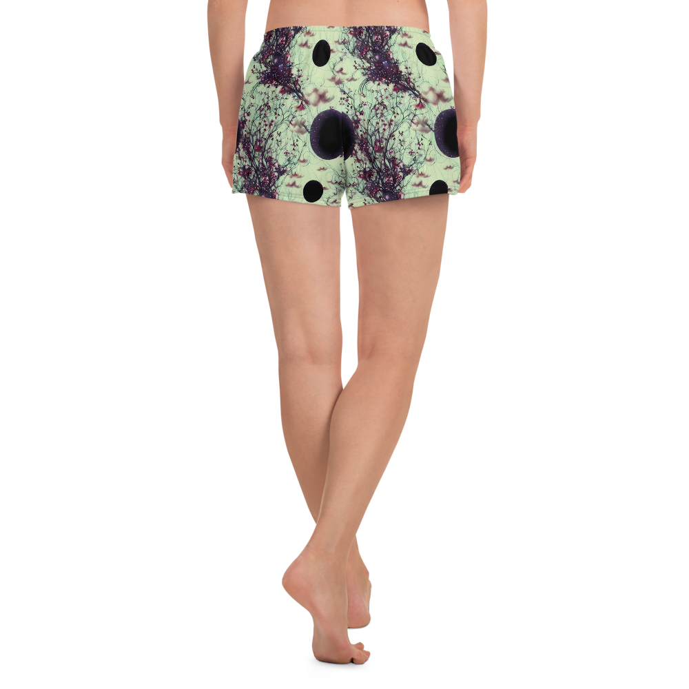 Women’s Athletic Shorts - Celestial Bloom