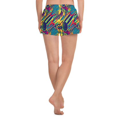 Women’s Athletic Shorts - Cosmic Inferno