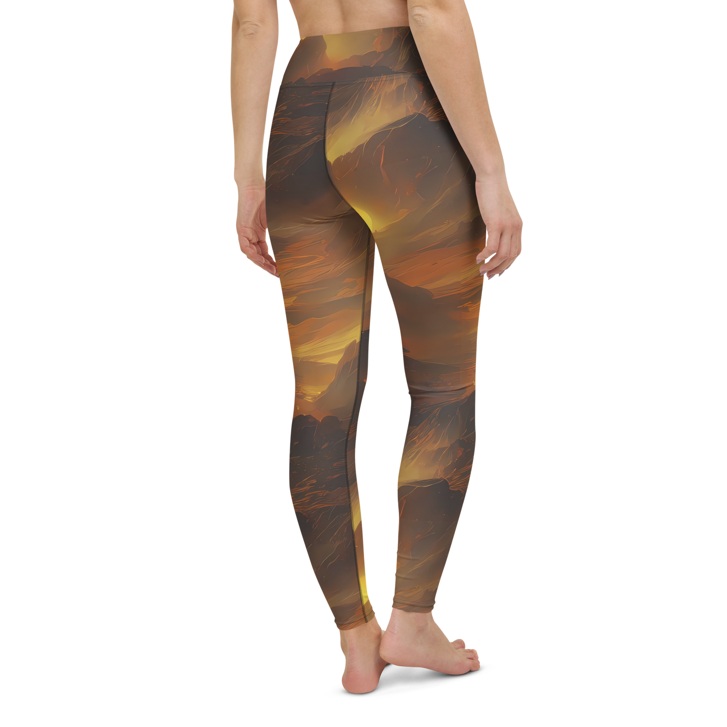 Yoga Leggings - Sunset Shores