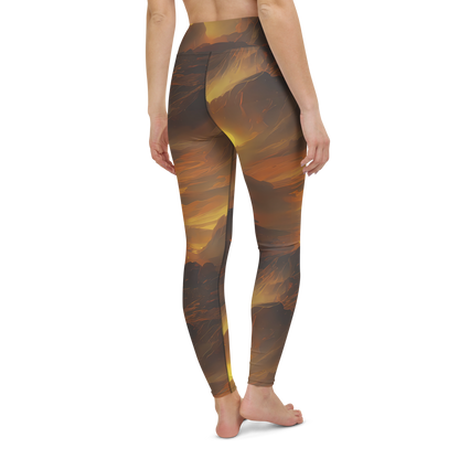 Yoga Leggings - Sunset Shores