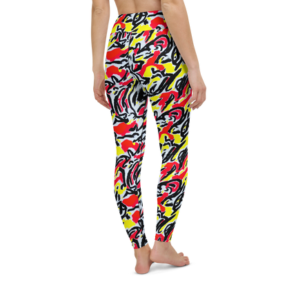 Yoga Leggings - Cosmic Brushstrokes