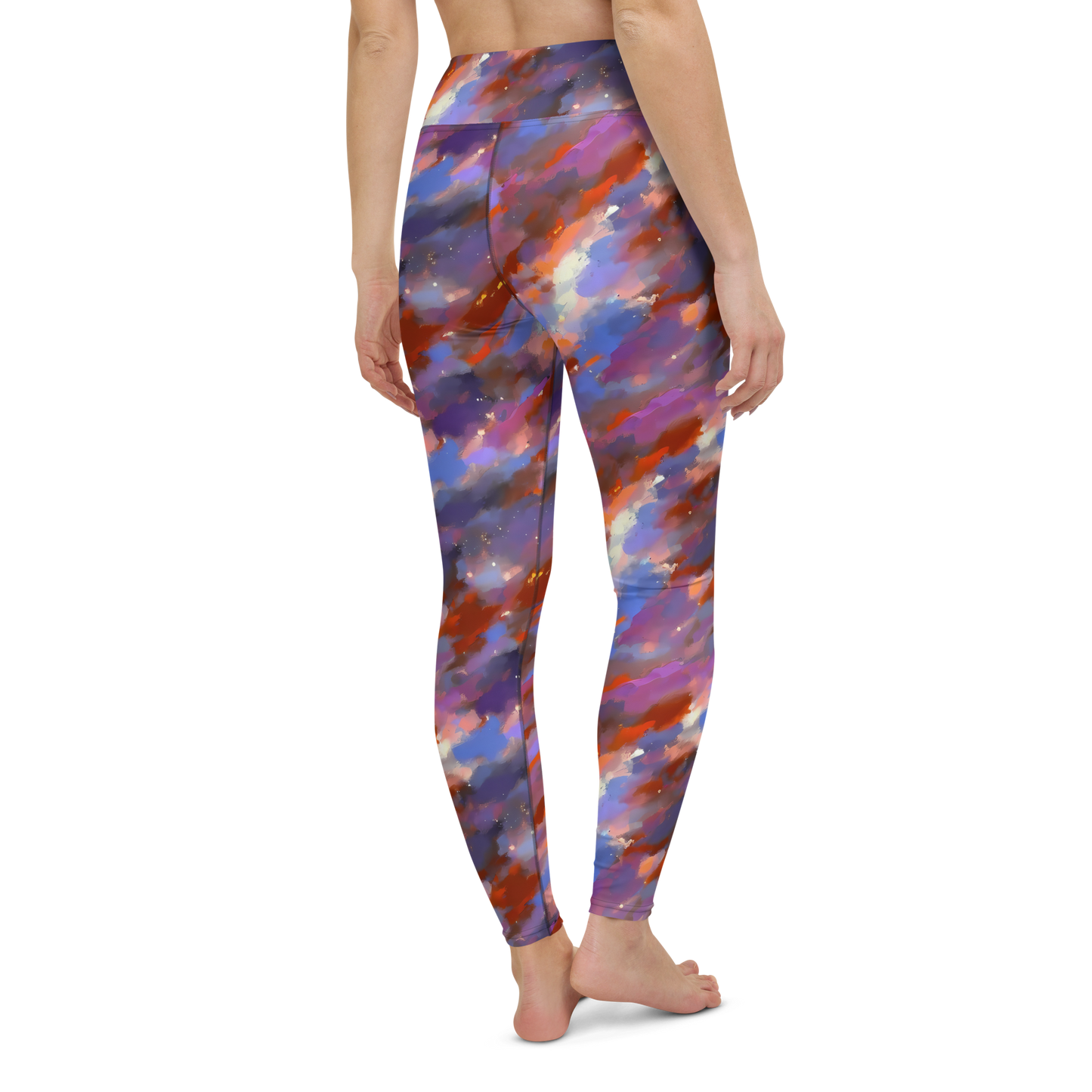 Yoga Leggings - Celestial Brushstroke