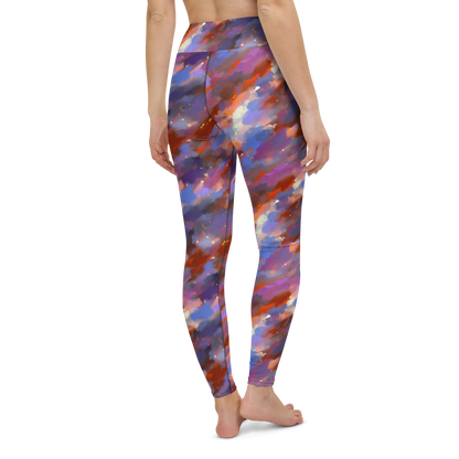 Yoga Leggings - Celestial Brushstroke