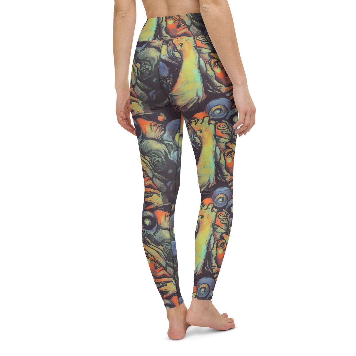 Yoga Leggings - Cosmic Scream