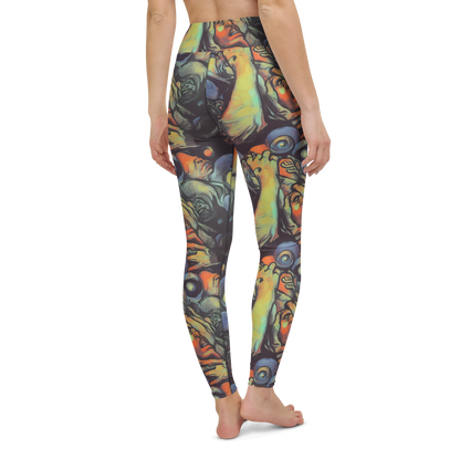 Yoga Leggings - Cosmic Scream