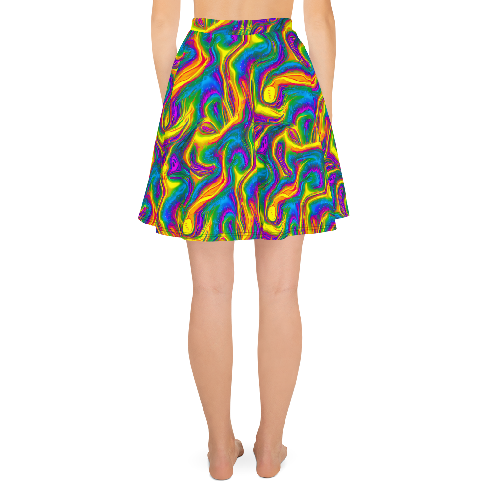 Skater Skirt - Electric Aurora